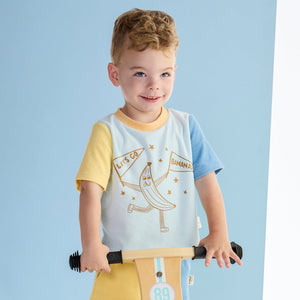 Two Tone Terry Boxy Tee