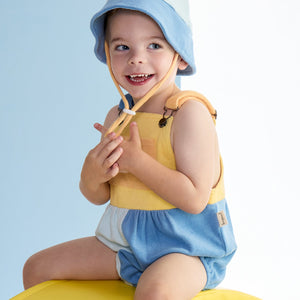 Two Tone Terry Romper