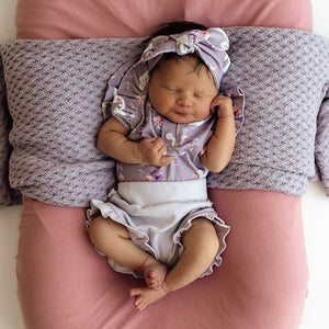 Swan Lake Short Sleeve Bodysuit With Frill