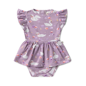 Swan Lake Short Sleeve Dress