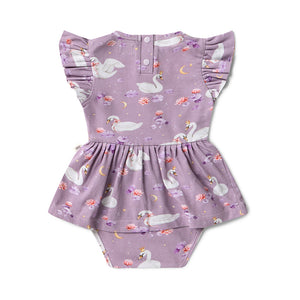 Swan Lake Short Sleeve Dress