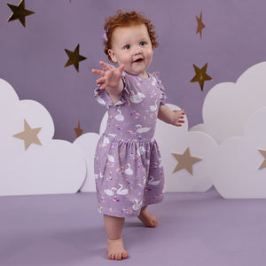 Swan Lake Short Sleeve Dress