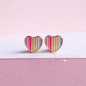 Candy Heart Clip-On Earrings