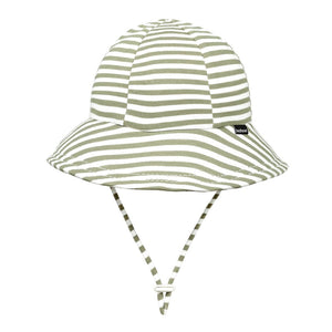 Toddler Bucket Sun Hat (Khaki Stripe)