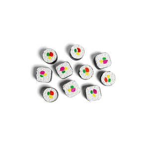 Sushi Maki Roll Sidewalk Chalk