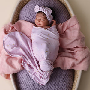 Twinkle Jersey Wrap & Topknot Set