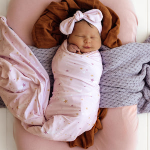 Twinkle Jersey Wrap & Topknot Set