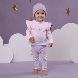 Twinkle Long Sleeve Bodysuit With Frill
