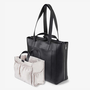 Ida Tote + Organiser (Vegan Black)