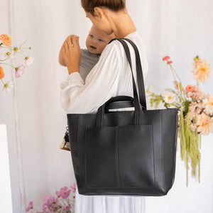 Ida Tote + Organiser (Vegan Black)