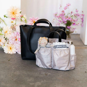 Ida Tote + Organiser (Vegan Black)