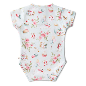 Alice`s Tea Party Short Sleeve Bodysuit