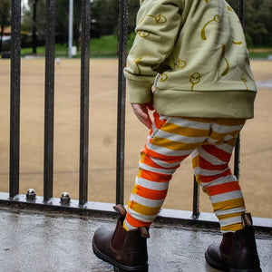 Duo Stripe Slim Fit Harem Pants