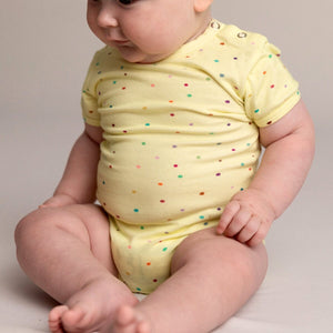 Dot SS Bodysuit (Lemon)