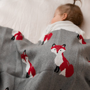 Fox Baby Blanket