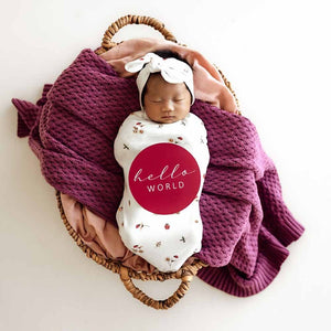 Ladybug Snuggle Swaddle & Topknot