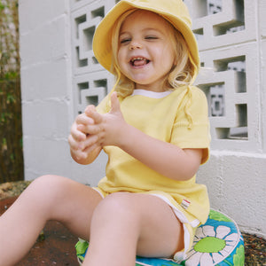 Sadie Waffle Shorts (Sunshine)