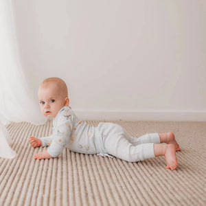 Organic Rib Pants (Sky Blue)