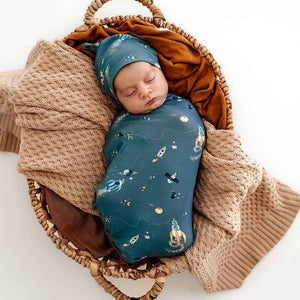 Rocket Snuggle Swaddle & Beanie