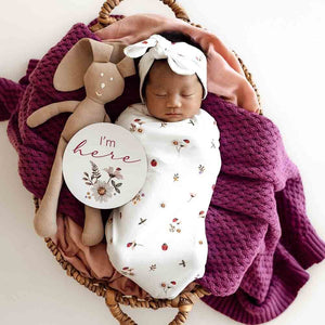 Ladybug Snuggle Swaddle & Topknot