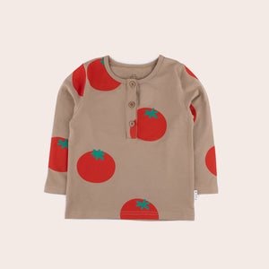 Garden Tomato Henley LS Tee