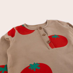 Garden Tomato Henley LS Tee