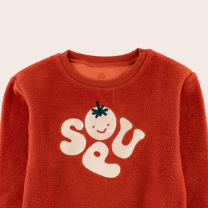 Soup Fleeced Relaxed Fit Sweater
