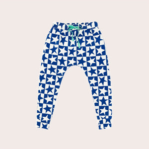 Blue Super Stars Harem Pants