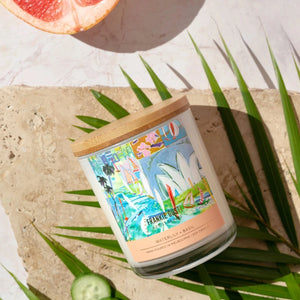 Kezz Brett Candle (Waterlily & Basil)