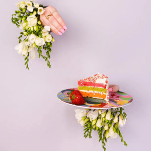 Starburst Bamboo Melamine Plates