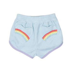 Heart You Blue Baby Shorts