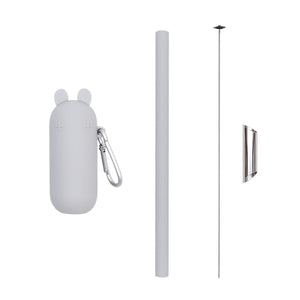 Keepie Bubble Tea Straw Set (Grey)