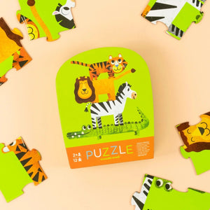 Mini Puzzle 12pc - Jungle Friends
