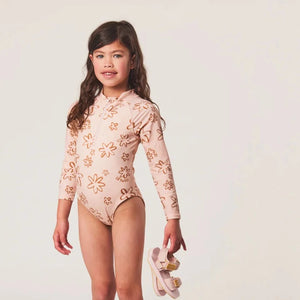 Long Sleeved Swimsuit (Flower Power)