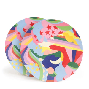 Starburst Bamboo Melamine Plates