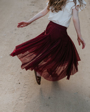 Harper Skirt (Christmas Rose)