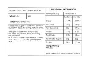 Easter Bunny White Freckle Tail (Dark Choc)