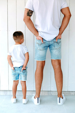 Mens Jean Shorts (Blue Denim)