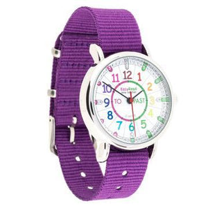 EasyRead Watch Purple Strap (Rainbow)
