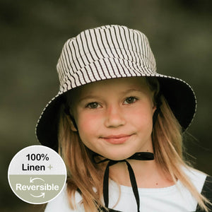 Explorer Kids Reversible Classic Bucket Hat (Bobbie/Ebony)