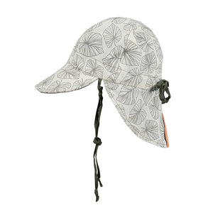 Lounger Baby Reversible Flap Sun Hat (Leaf/Moss)
