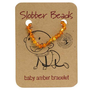 Amber Baby Teething Bracelet (Honey Round)