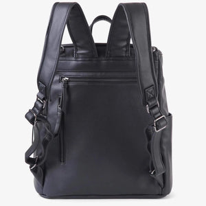 The Frankie Everyday Backpack - Vegan (Black/Gunmetal)