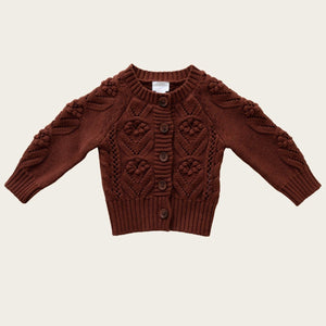 Sophie Knit Cardigan (Cherry Mahogany)