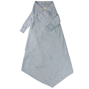 Cable Edge Shwrap (Pale Blue)