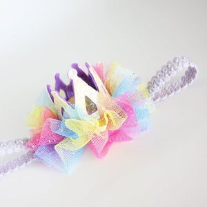 Rainbow Crown Baby Headband