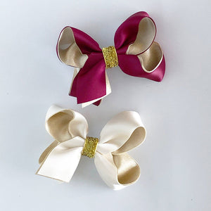 Festive Satin Bow (6 Colours)