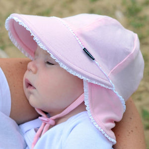 Legionnaire Ruffle Trim Hat (Blush)