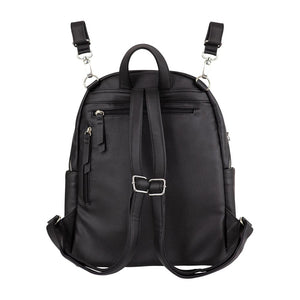 Manhatten Backpack/Nappy Bag (Black)