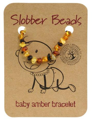 Amber Baby Teething Bracelet (Multi Round)
